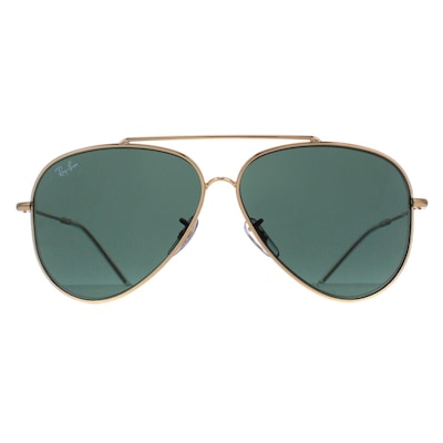 Ray-Ban Aviator Gold Green RB0101S Aviator Reverse