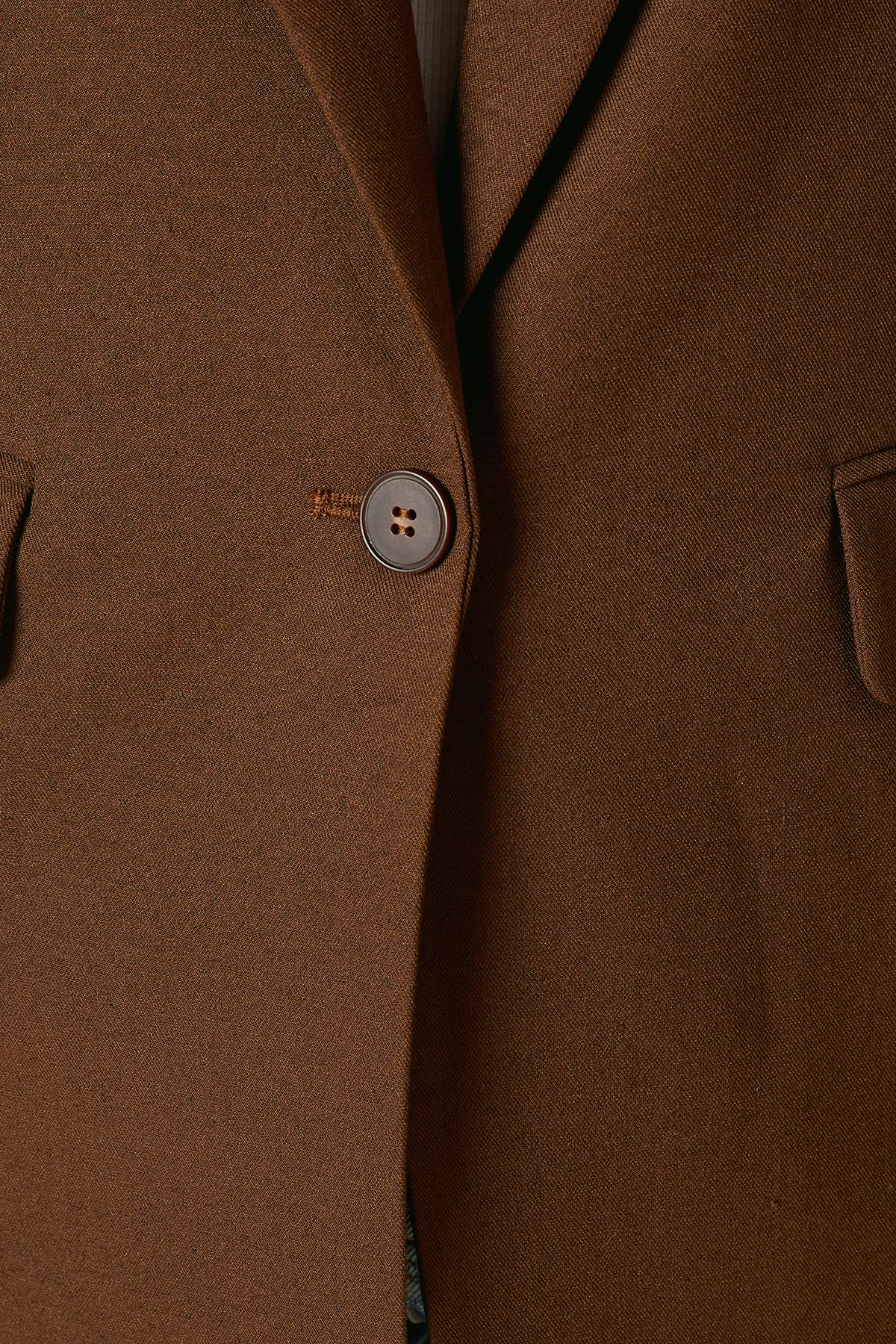 Dorothy Perkins Oversized Single Breasted Blazer Brown image 5