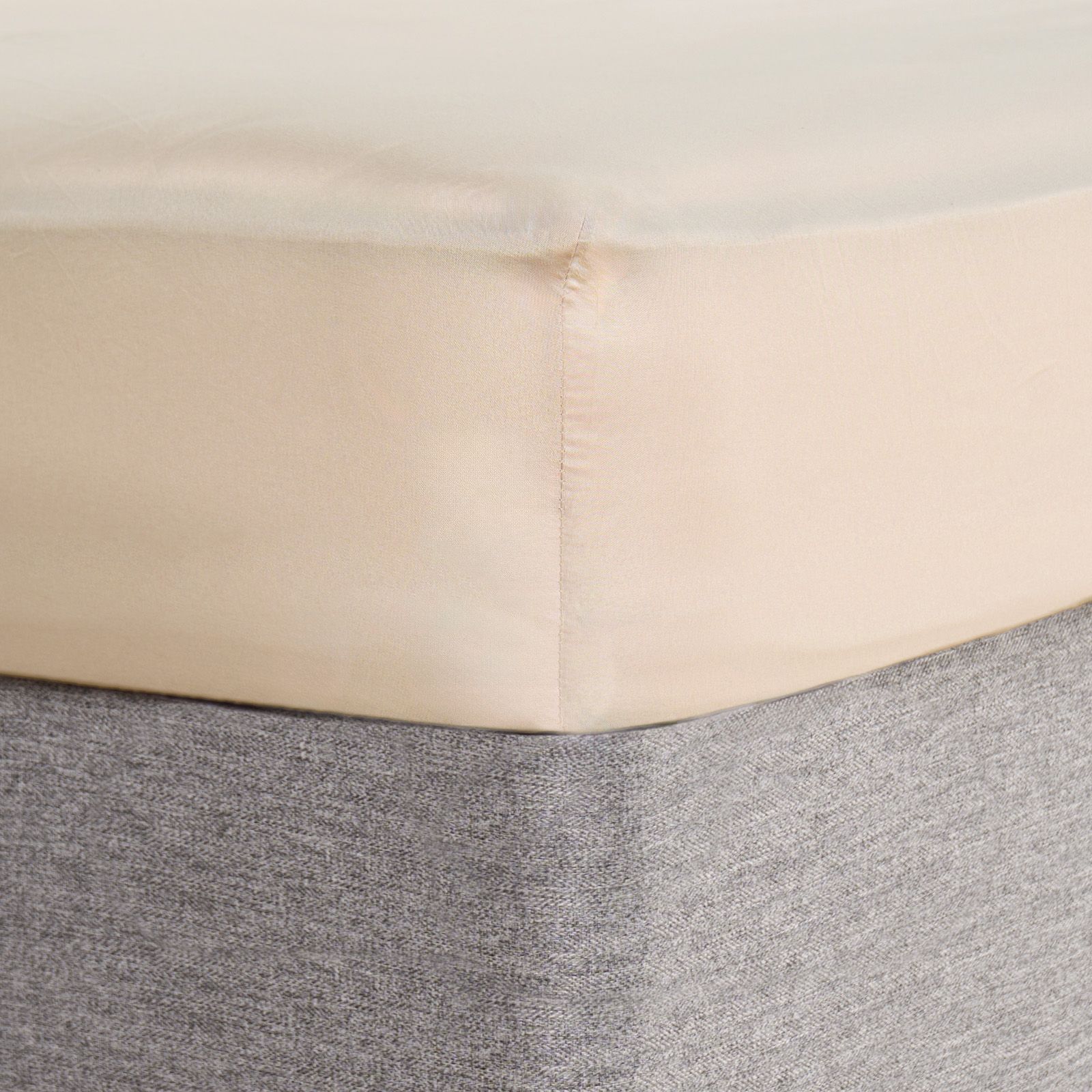 OHS Plain Bed Sheet Microfibre Deep Fitted Soft image 1