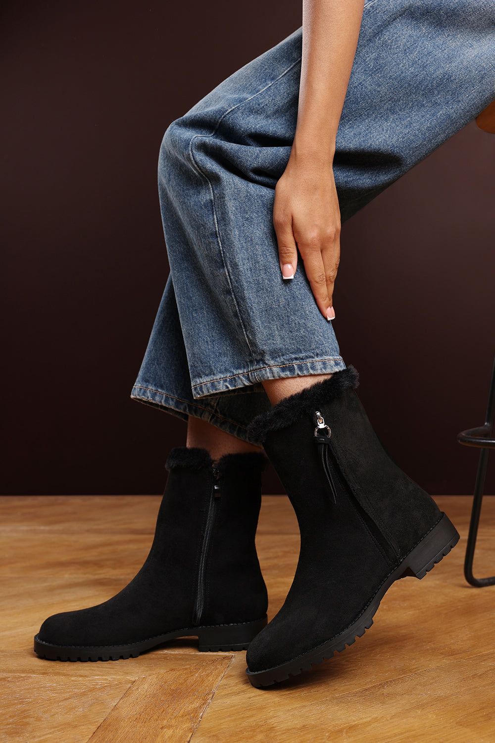 Where's That From 'Ice' Mid Calf Boot With Fur Trim