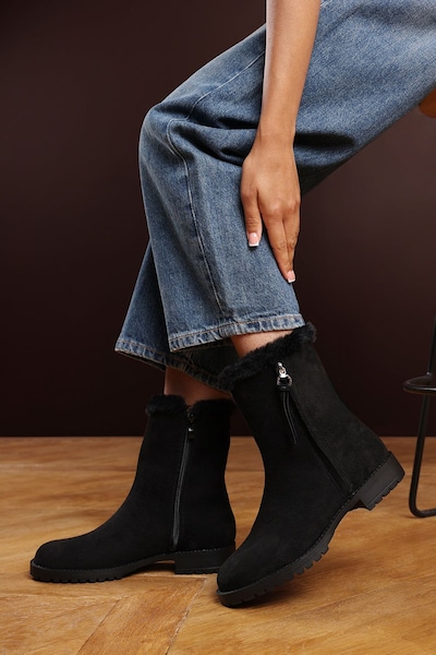 Where's That From 'Ice' Mid Calf Boot With Fur Trim