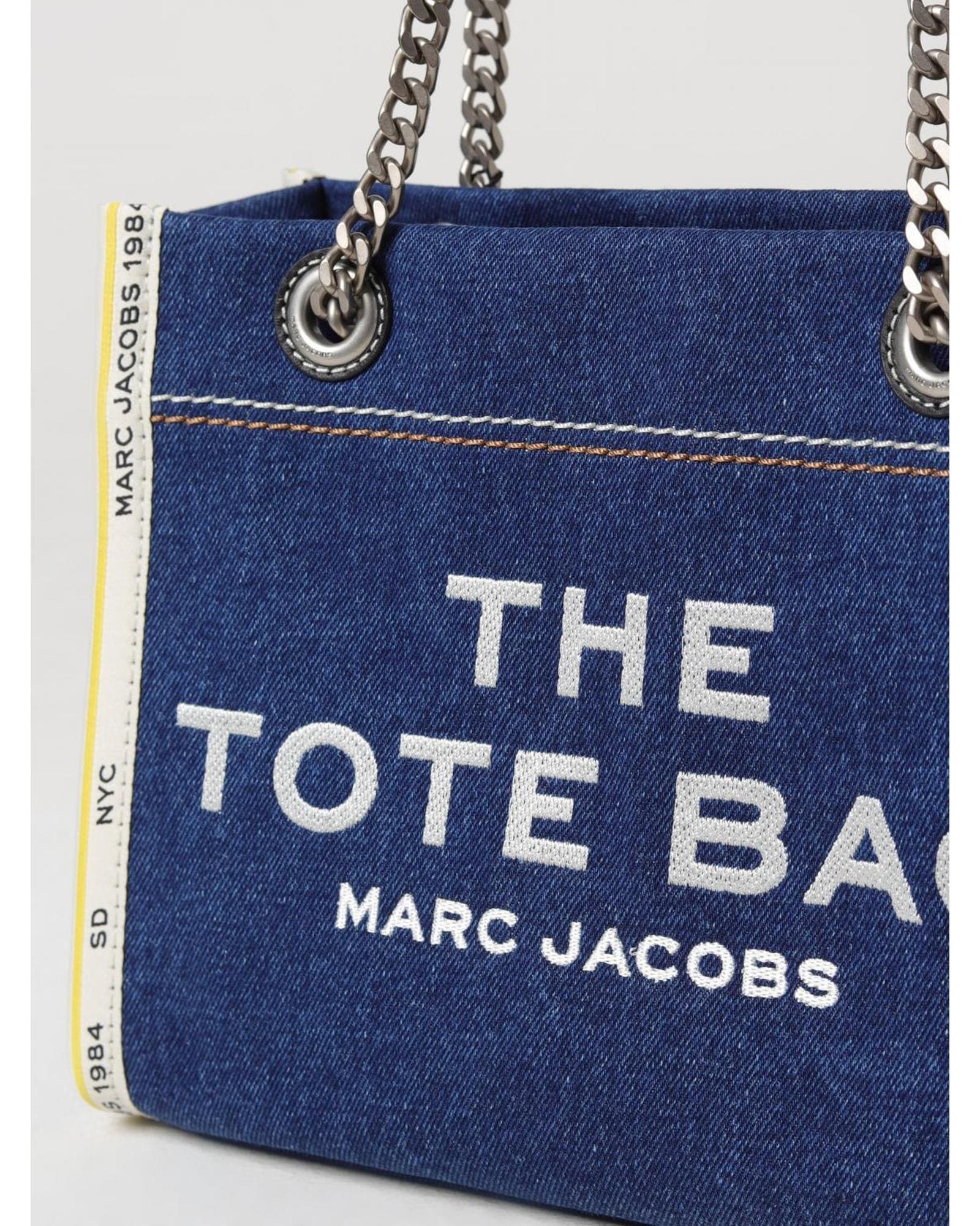 Marc Jacobs Tote Bag Denim Chain Strap Wo - Black Clutch Bags image 3