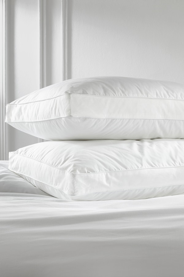 Snuggledown 2 Pack Hotel Luxurious Back Sleeper Medium Support Pillow