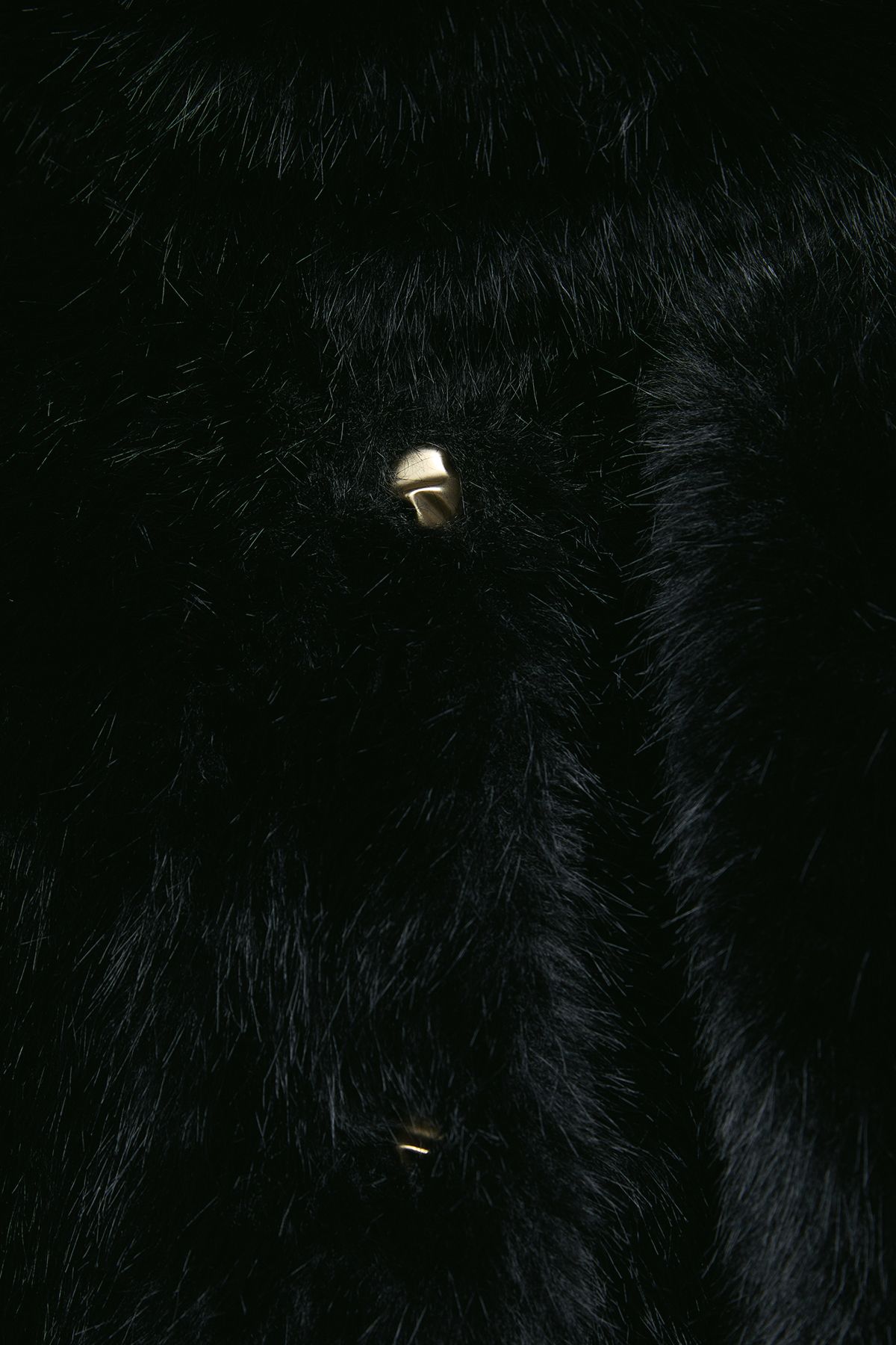 Oasis Fur Jacket With Scarf Black image 5
