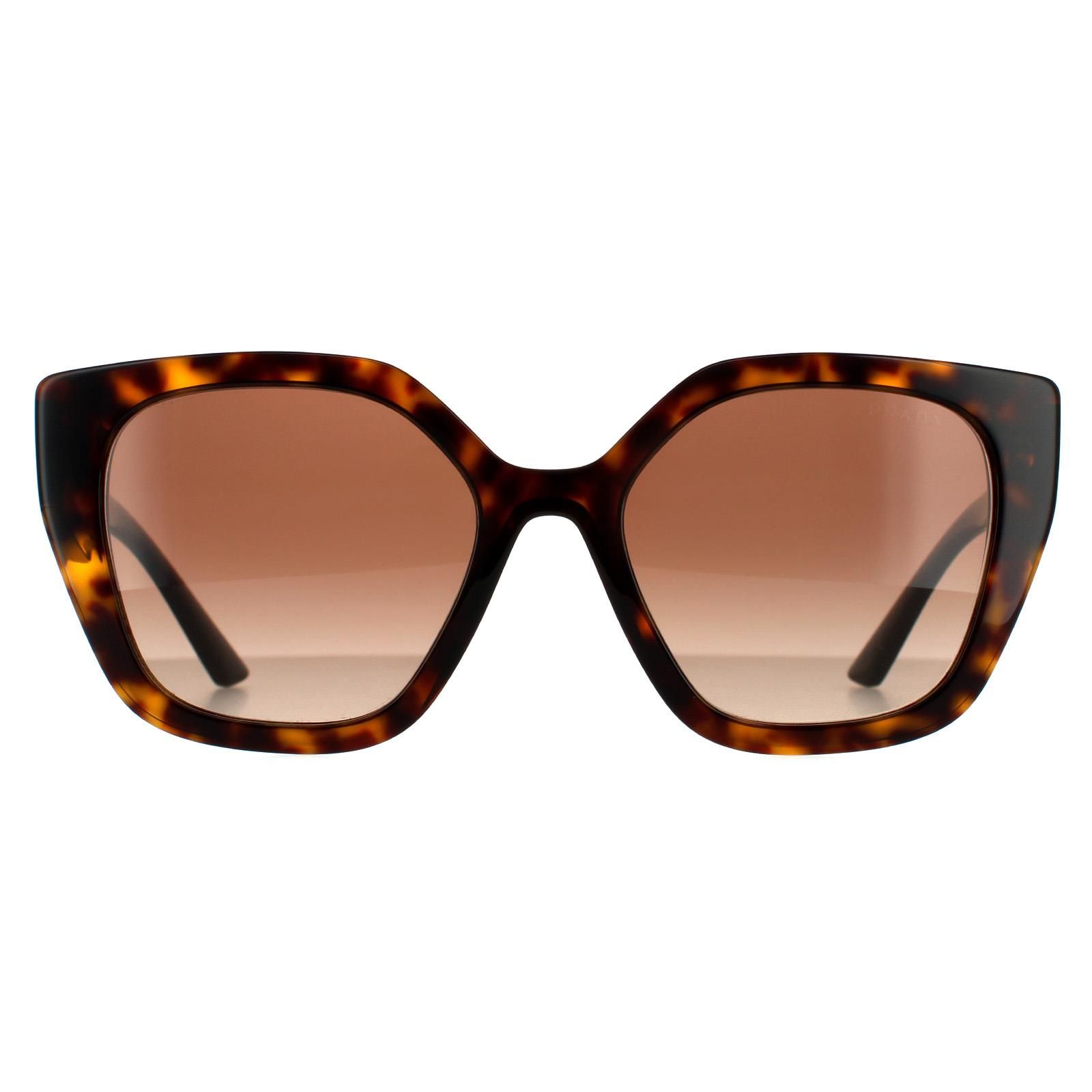 Prada Rectangle Havana Brown Gradient Sunglasses image 1