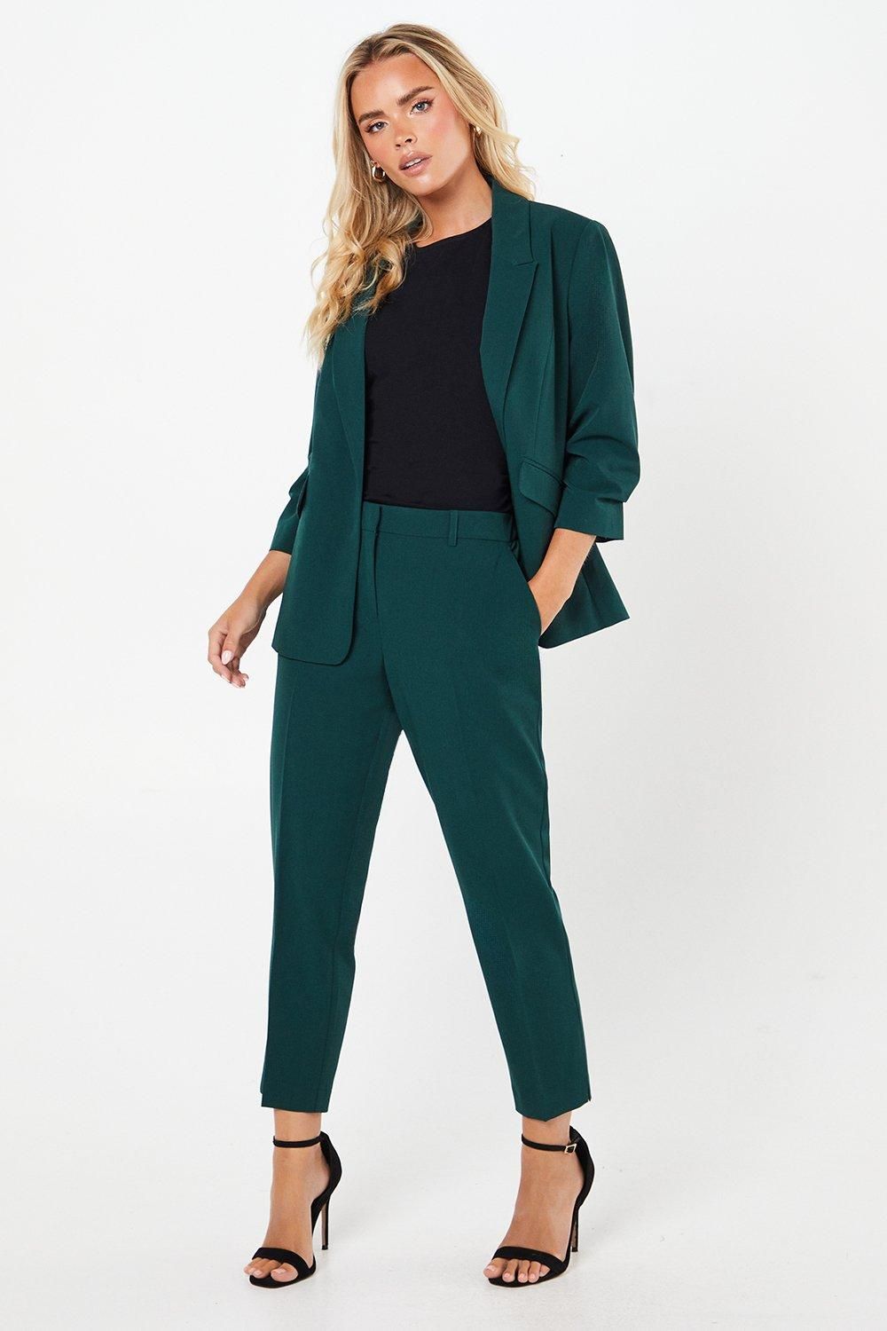 Dorothy Perkins Petite Plain Ankle Grazer Forest image 1