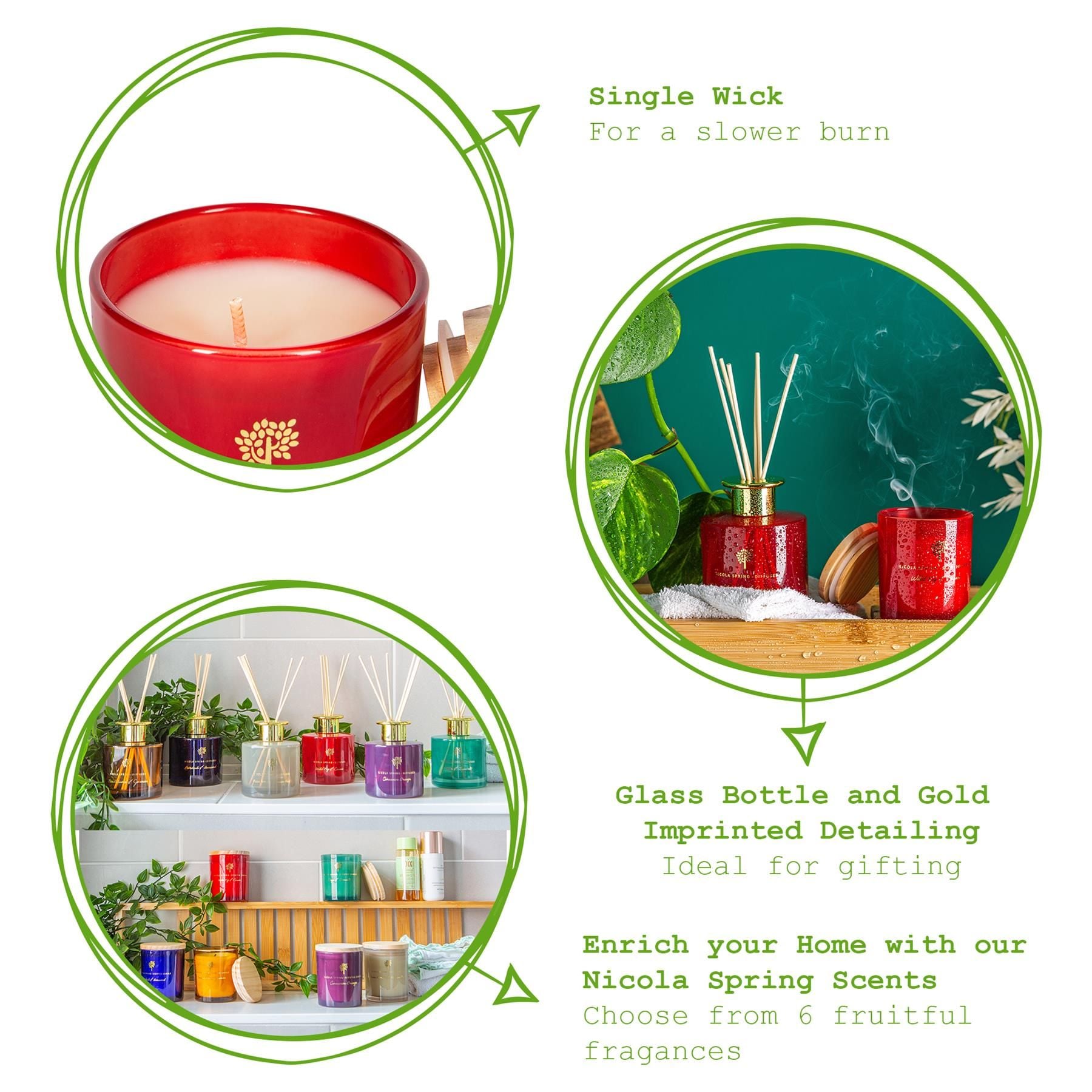 Nicola Spring Wild Fig & Cassis Candle & Diffuser Gift Set - 130g Jar + 200ml Diff image 4