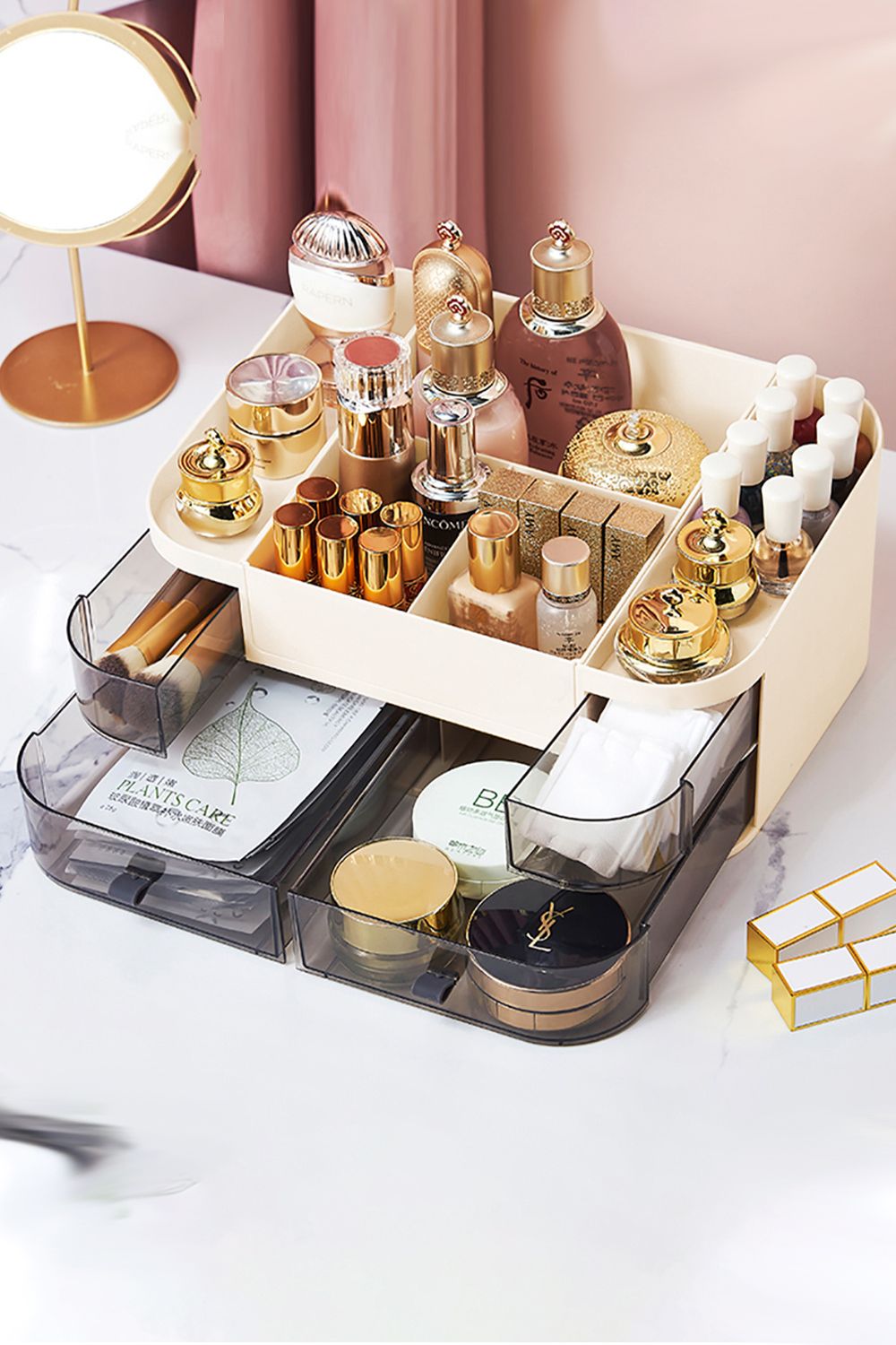 Living and Home Multi-Function Makeup Cosmetic Storage Container image 5
