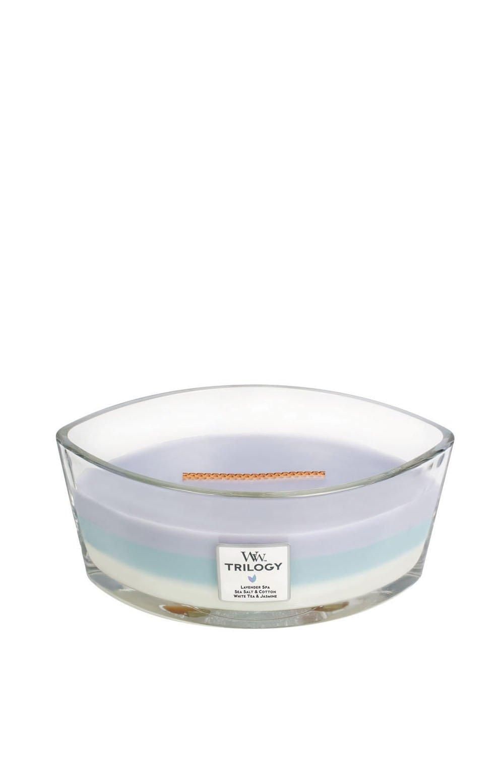 Woodwick Trilogy Calming Retreat Ellipse Candle Multi image 2