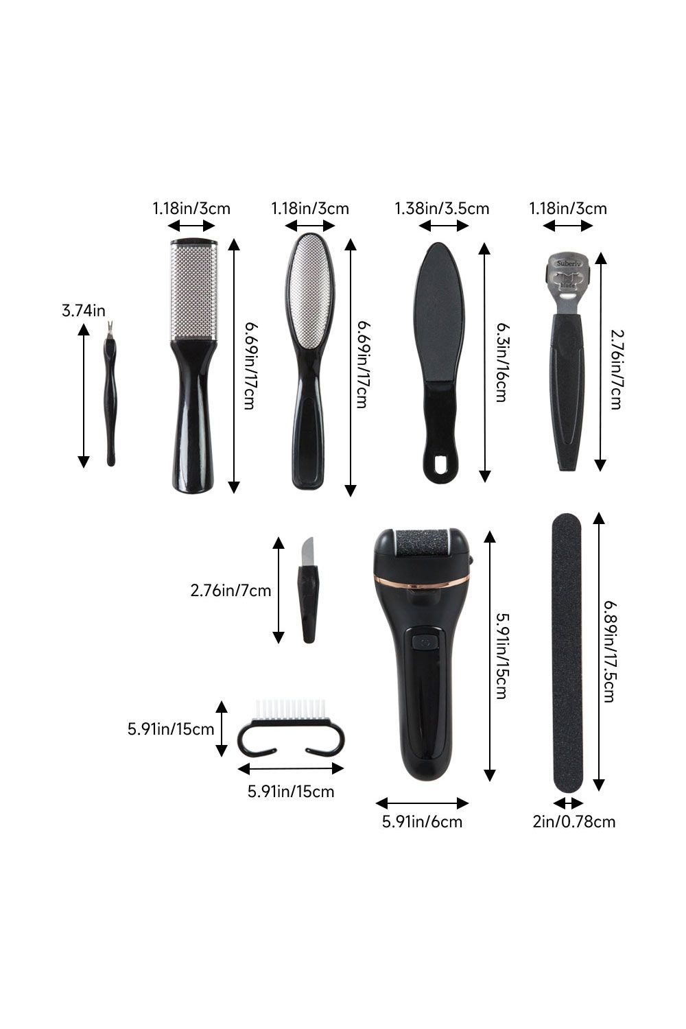 SHEONLY Electric Pedicure Tools Set Callus Remover Beauty Tool image 9