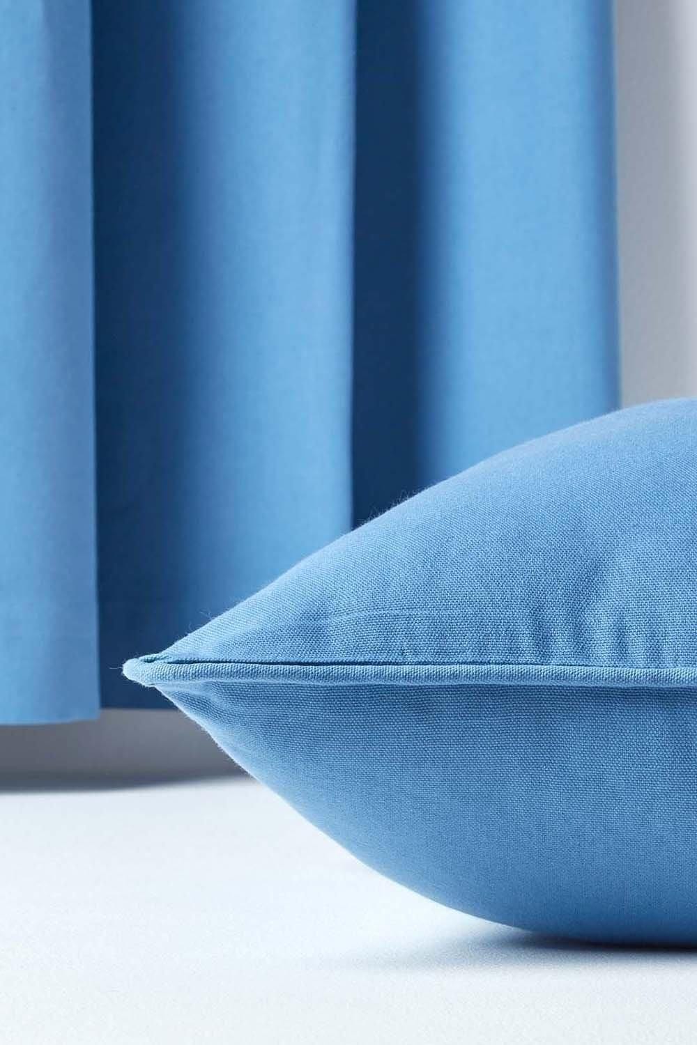 Homescapes Cotton Plain Cushion Cover image 5