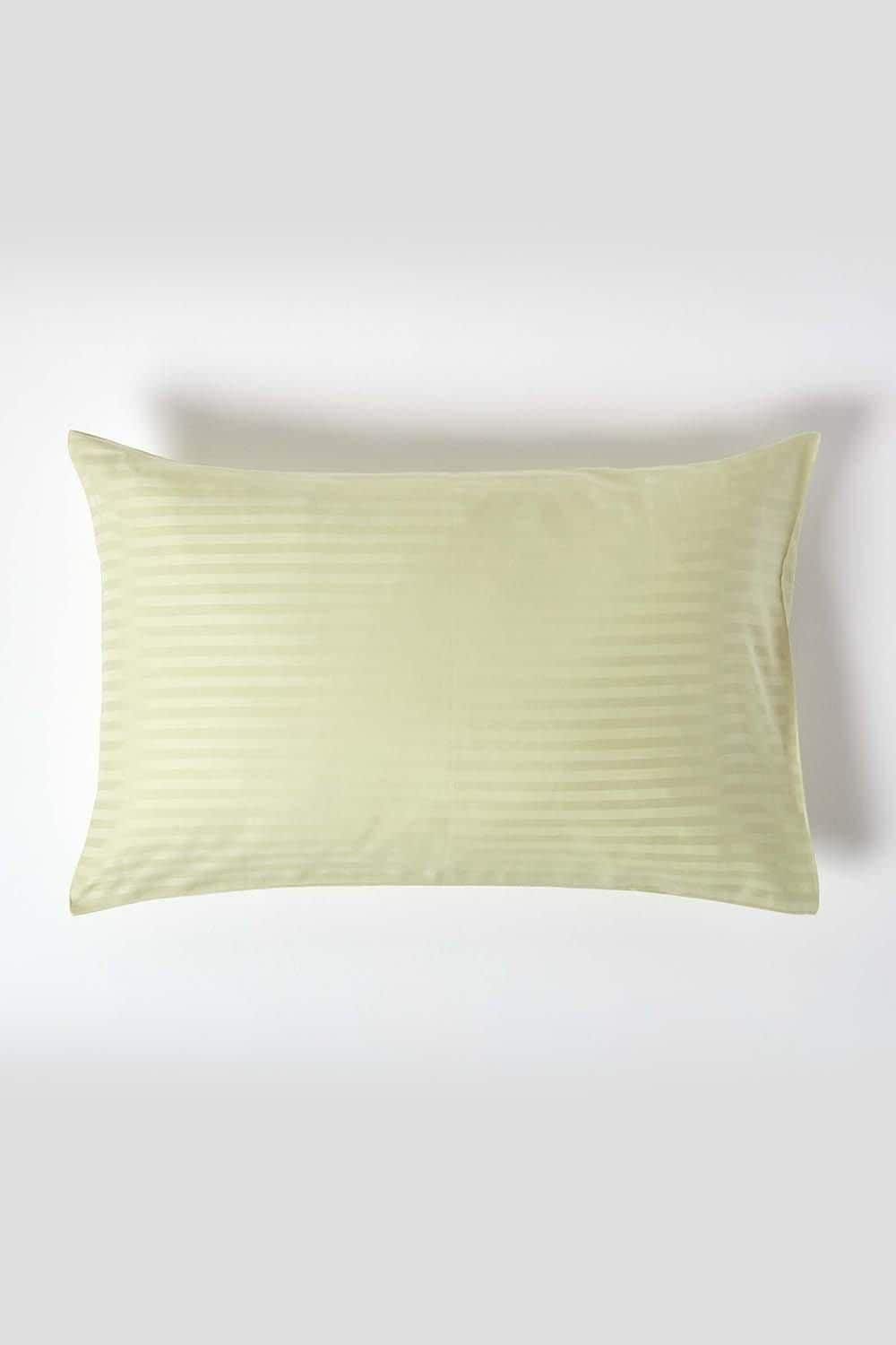 Homescapes Egyptian Cotton Satin Stripe Housewife Pillowcase 330 TC image 1
