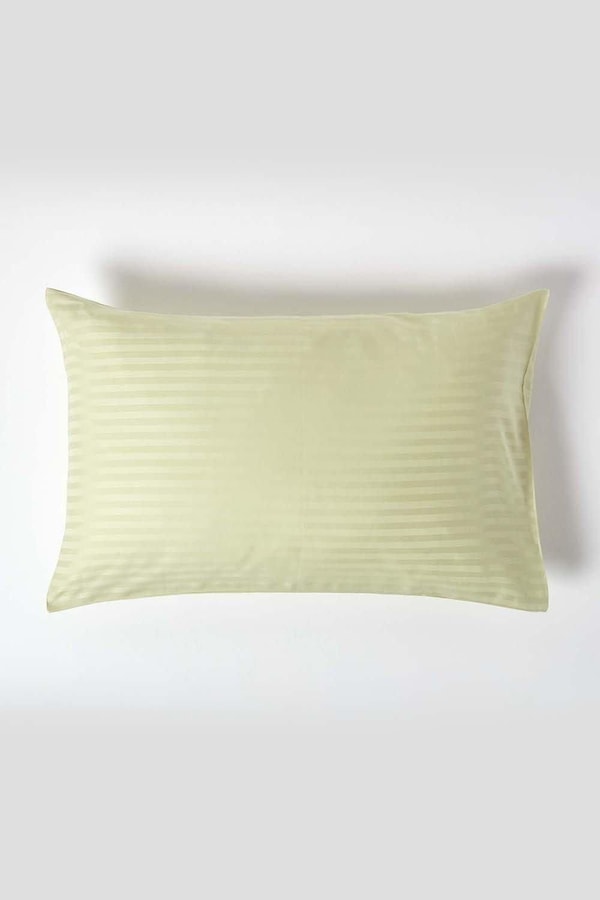 Homescapes Egyptian Cotton Satin Stripe Housewife Pillowcase 330 TC