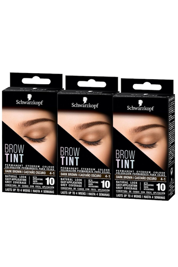 Schwarzkopf Tint Professional 'Eyebrow Dye' Tinting Kit Dark Brown 3pk