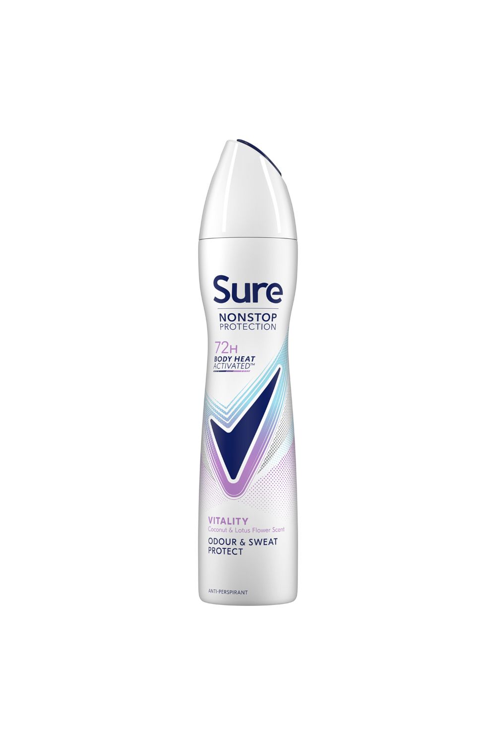 Sure Women Vitality 'Deodorant Spray' w/ 72H Nonstop Protection 250ml, 3pk image 3