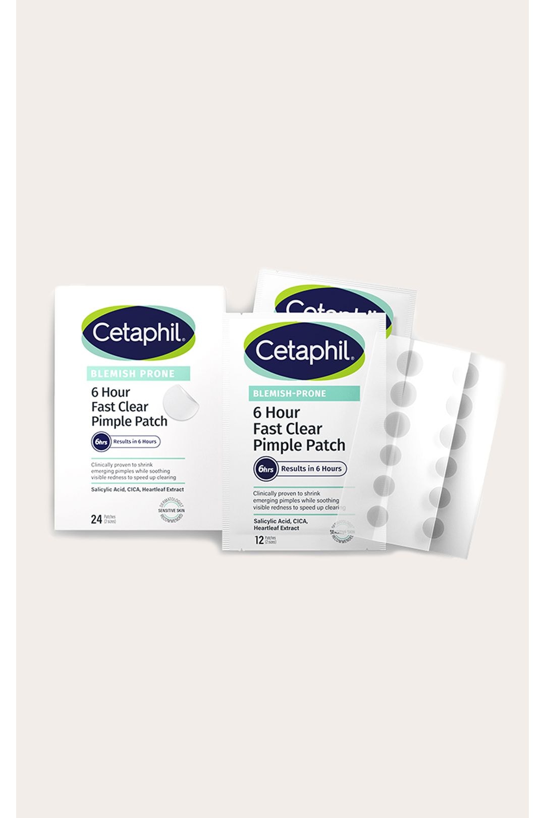 Cetaphil Gentle Clear Pimple Patches, 24 Fast Clear Spot Patches Multi image 1