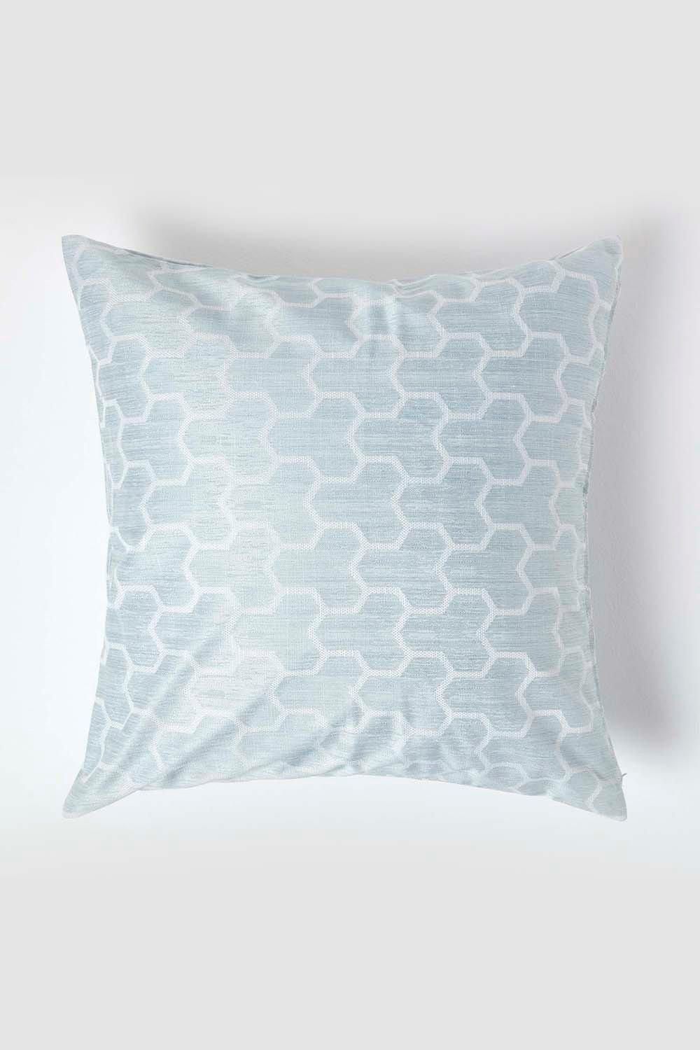 Homescapes Geometric Jacquard Cushion Cover image 1