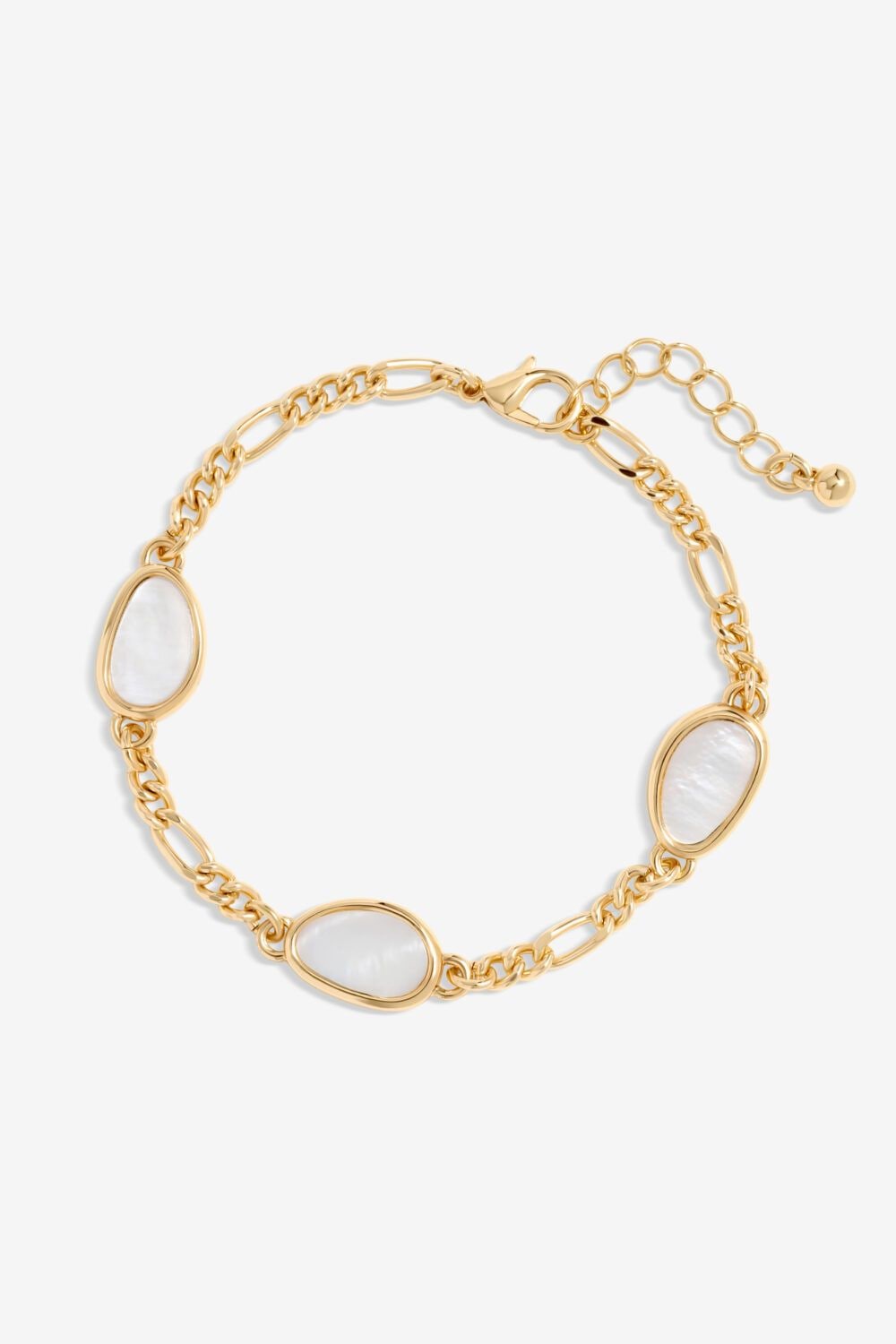 Jon Richard Gold Plated Chain And Shell Station Bracelet