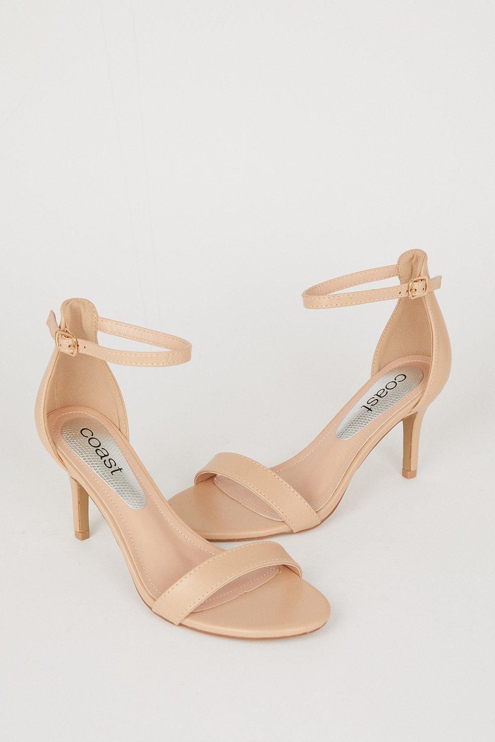Coast Trinnie Barely There Stiletto Heeled Sandals Blush image 4