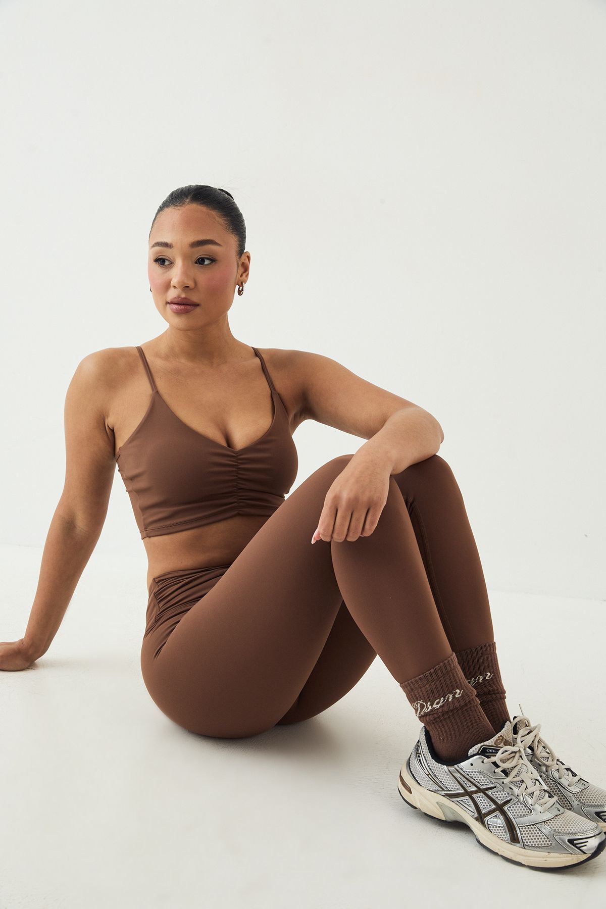 DSGN Studio DSGN Studio Ultra Sculpt Ruched Waist High Waist Legging Mocha image 1