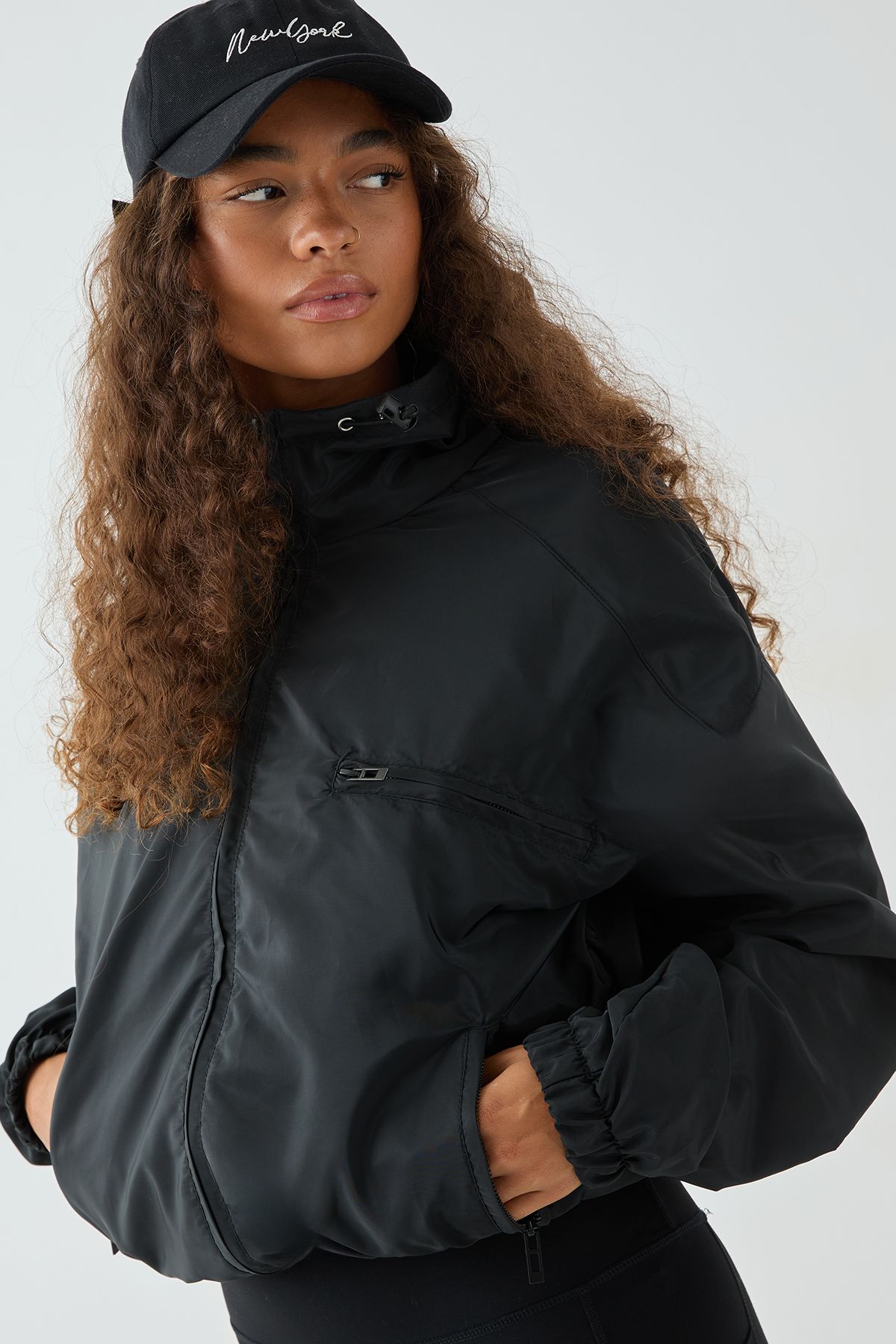 DSGN Studio DSGN Studio Funnel Neck Track Jacket Black image 1