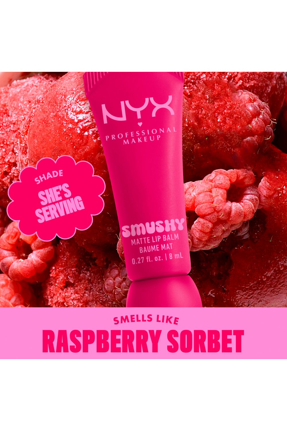 NYX Professional Makeup Smushy Matte Lip Balm 8ml Shes Serving image 5