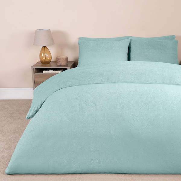OHS Thermal Soft Teddy Fleece Duvet Cover Bedding Set