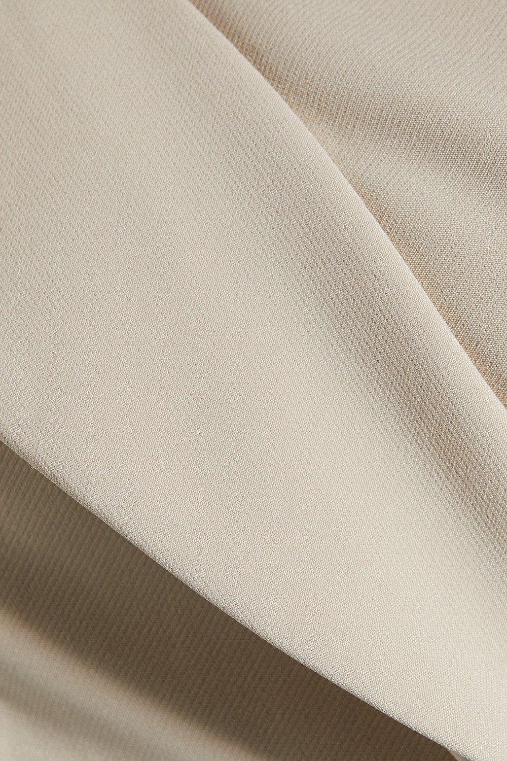 MissPap Structured Off Shoulder Mini Dress Stone image 5