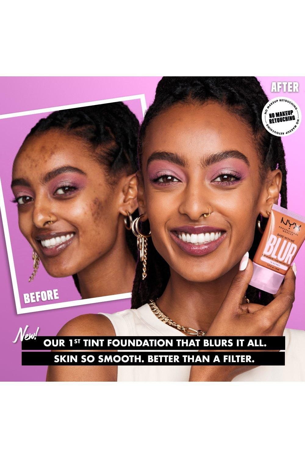 NYX Professional Makeup Bare With Me Blur Tint Foundation Honey image 7