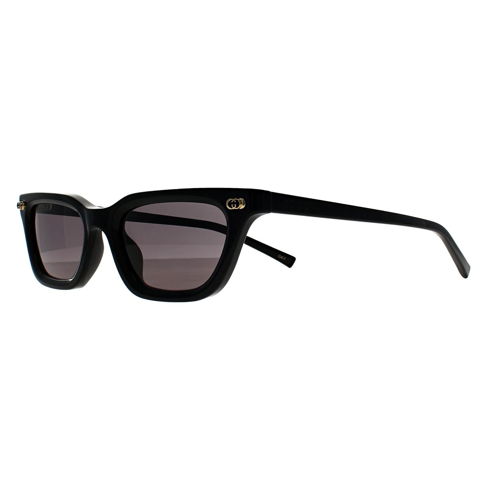 Gucci Cat Eye Shiny Black Grey with Light Mirror GG1944S image 2
