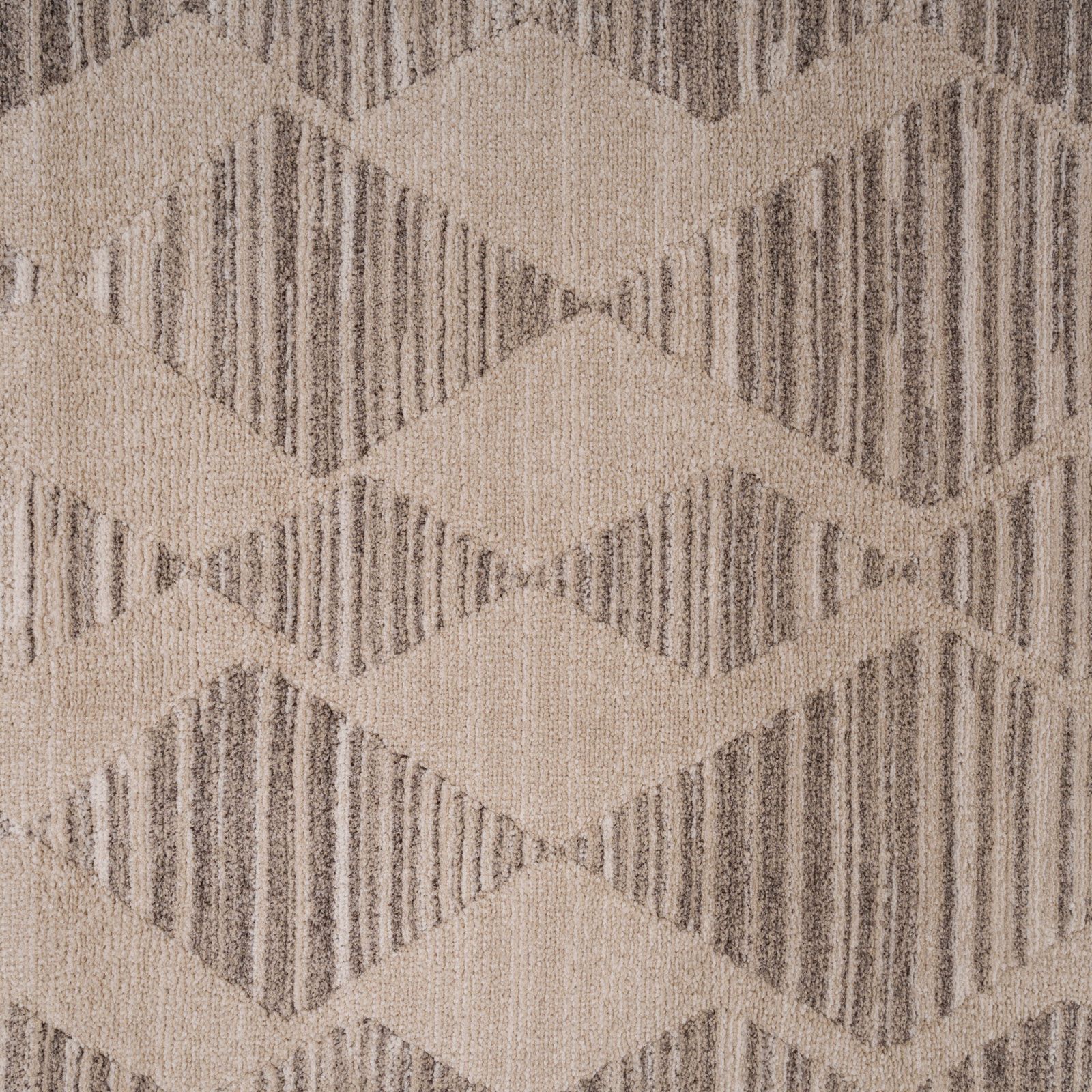 Kukoon Neutral Beige Diamond Geometric Area Rug image 4