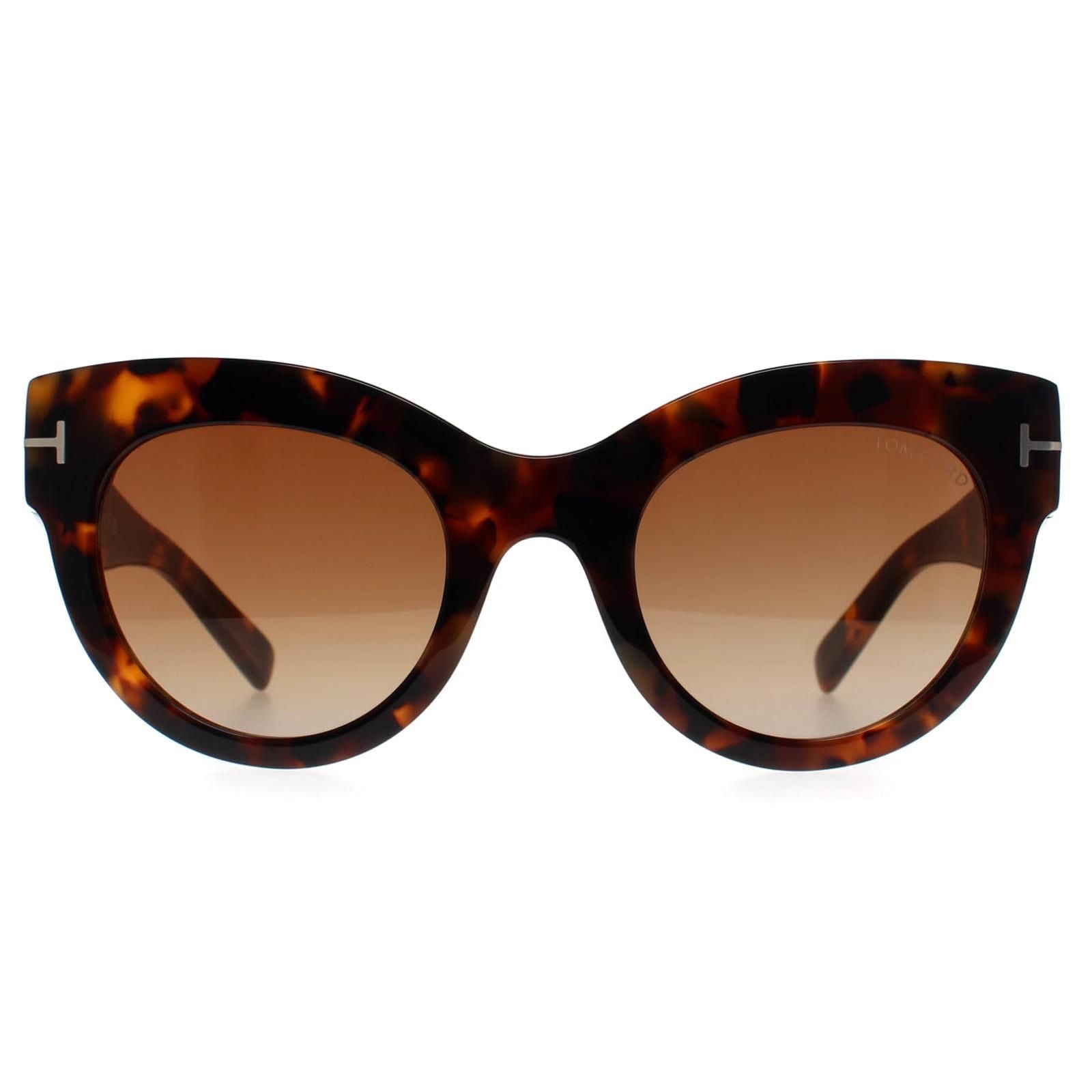 Tom Ford Cat Eye Dark Havana  Gradient Bordeaux Lucilla FT1063 image 1
