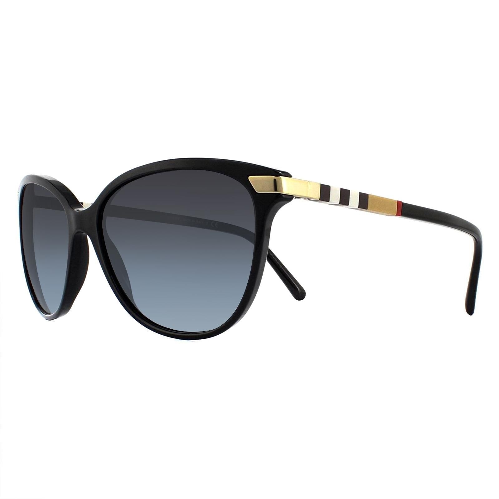Burberry Cat Eye Black With Gold Detailing Grey Gradient BE4216 Sunglasses image 2