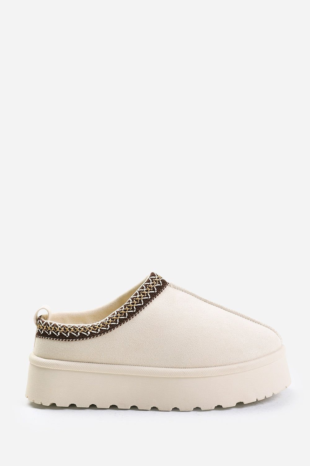 Where's That From 'Quincy' Cosy Faux-Suede Fur Lining Platform Slipper image 2