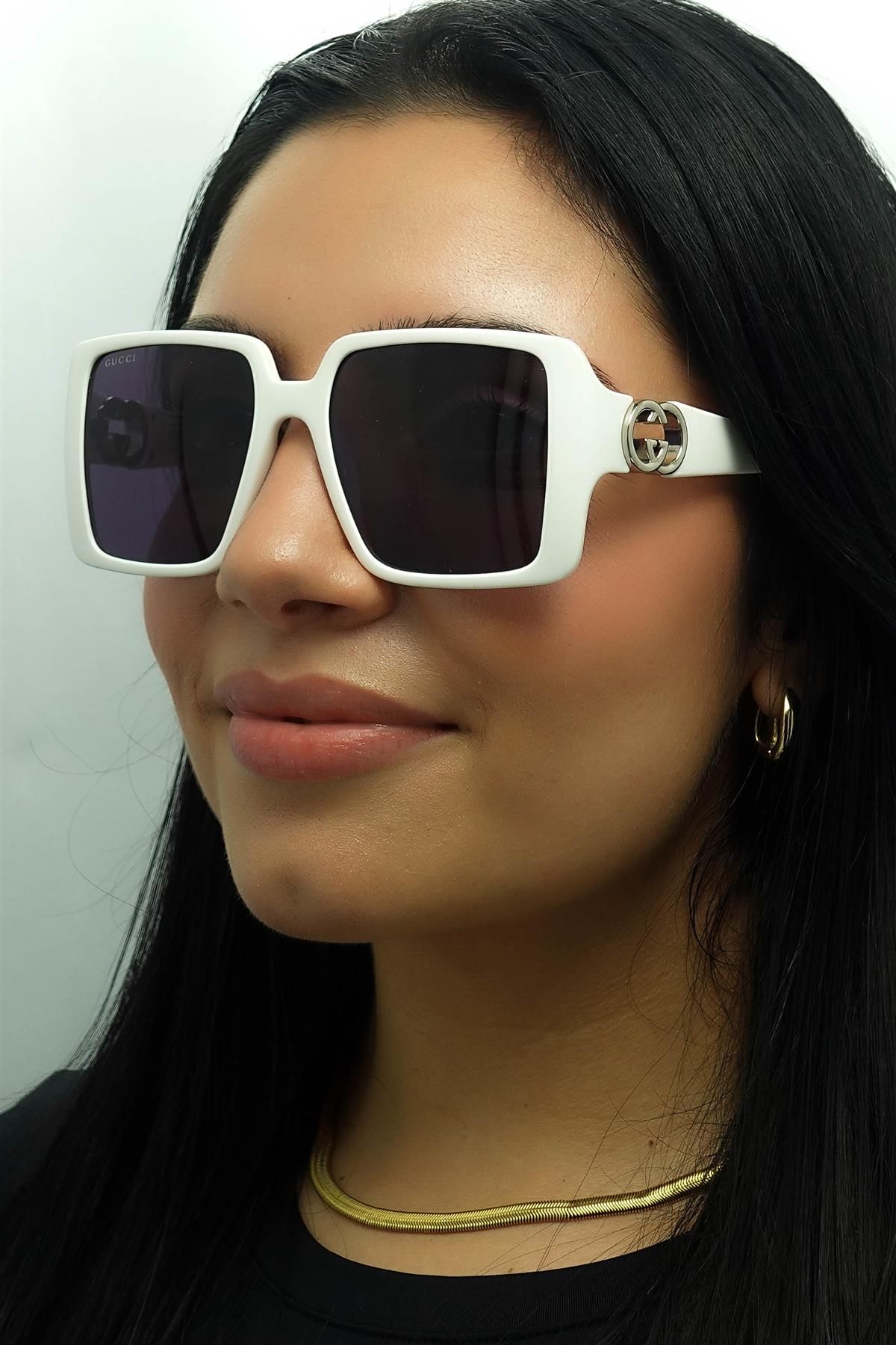 Gucci Square Burgundy with Silver Red with Silver Mirror GG1692S image 6