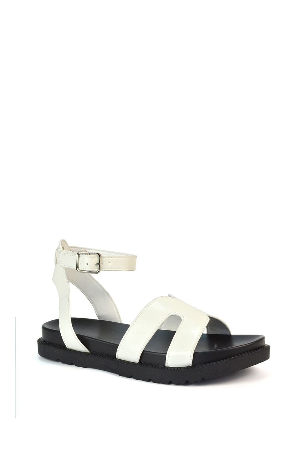 XY London 'Angie' Flat Strappy Flexible Flatform Open Toe Sandals image 2