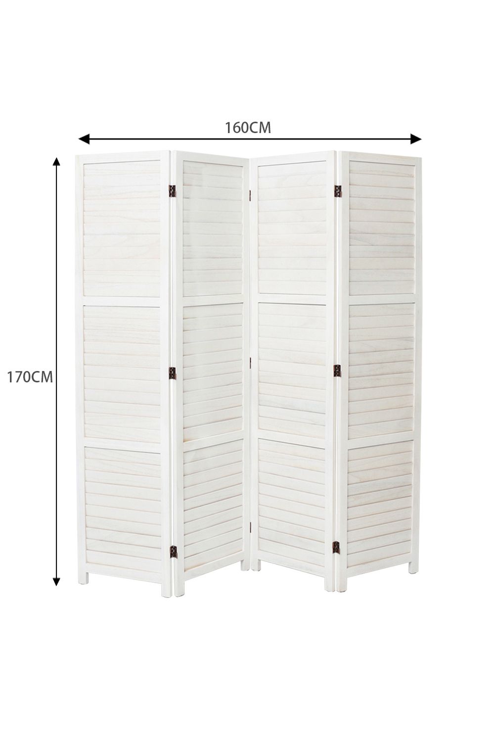 Living and Home Folding Solid Wood Room Divider Privacy Screen image 6