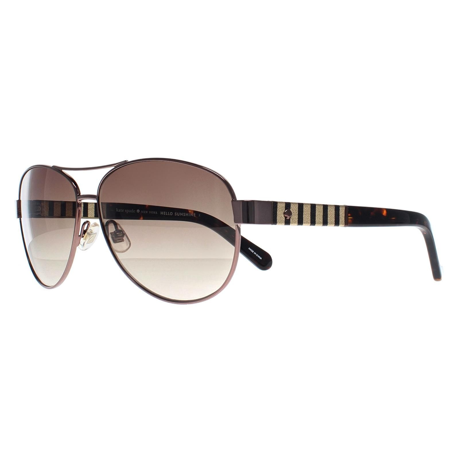 Kate Spade Aviator Brown Havana Brown Gradient Dalia/S US image 2