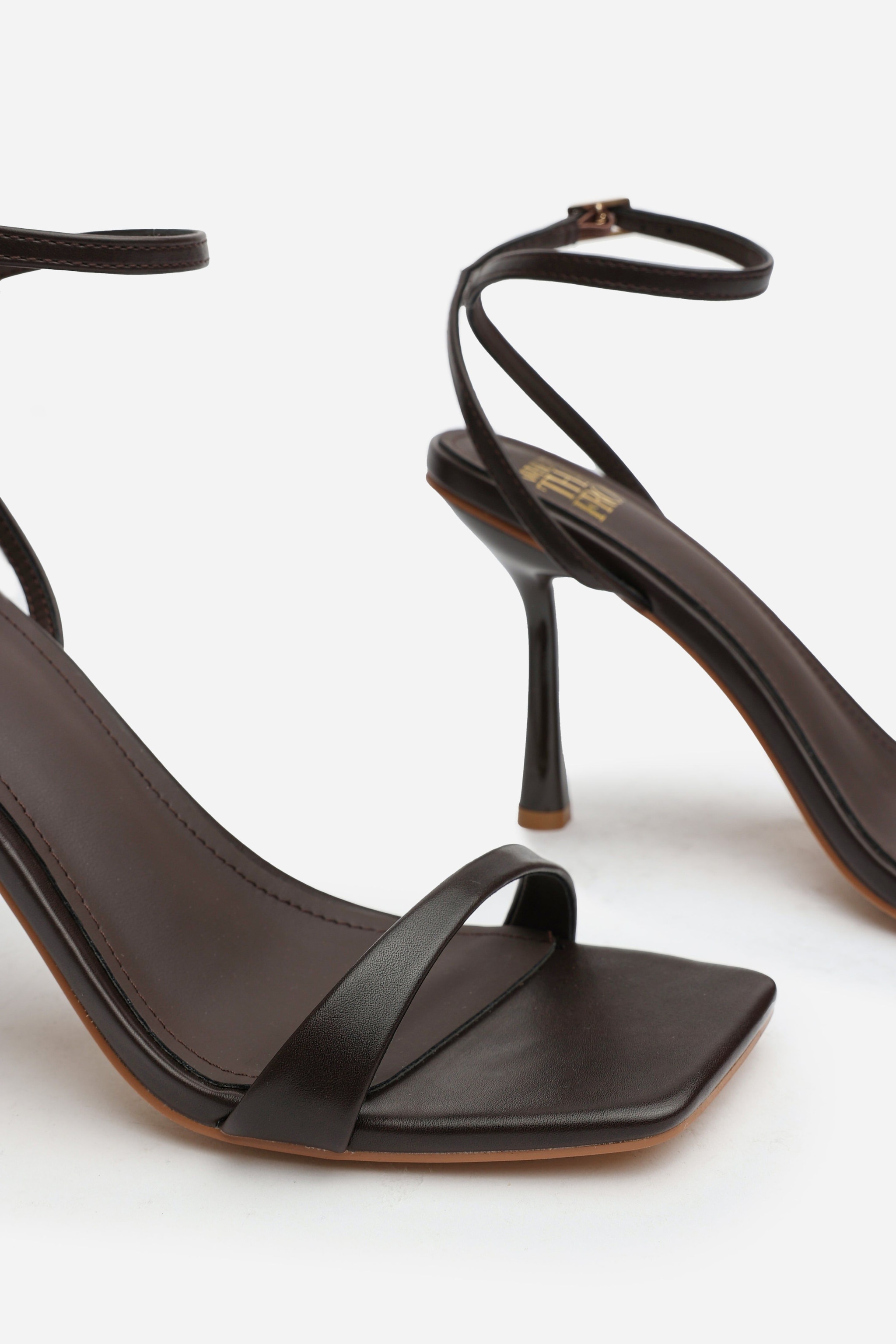 Where's That From 'Elara' Square Toe Heeled Sandals with Buckle Closure image 4