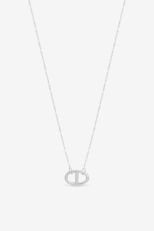 Simply Silver Sterling Silver 925 Interlink Heart Necklace
