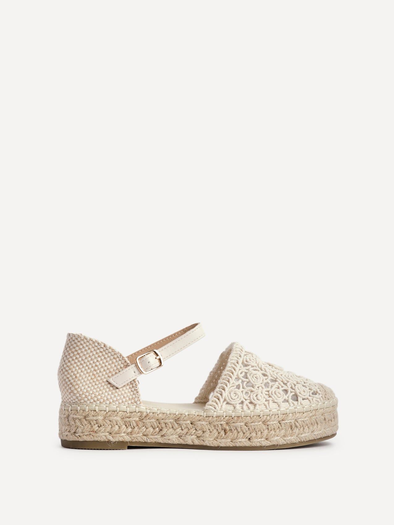 Linzi Adelina Beige Woven Espadrille Sandals
