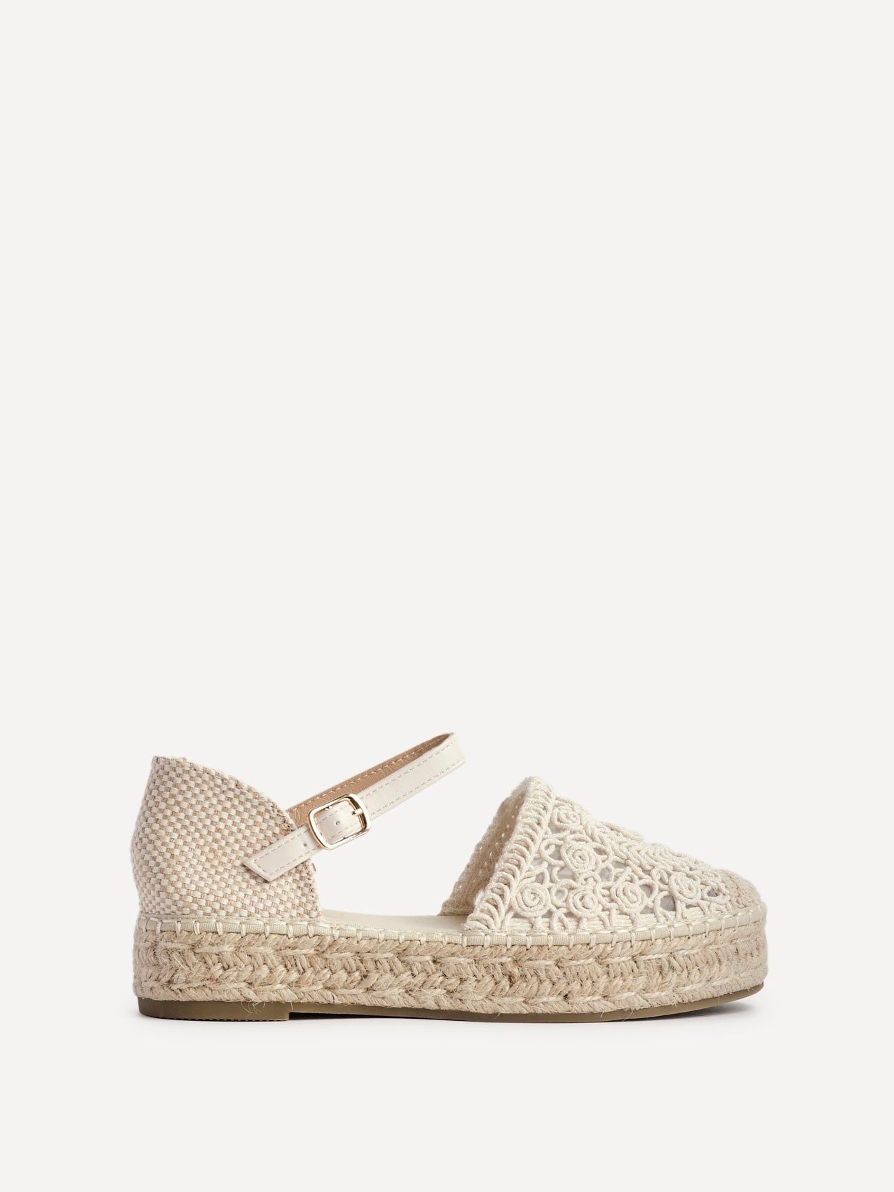 Linzi Adelina Beige Woven Two Part Espadrille Sandal image 1