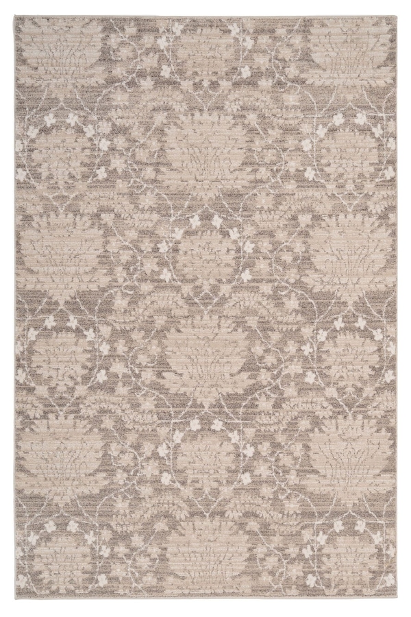 Kukoon Neutral Beige Floral Motif Area Rug