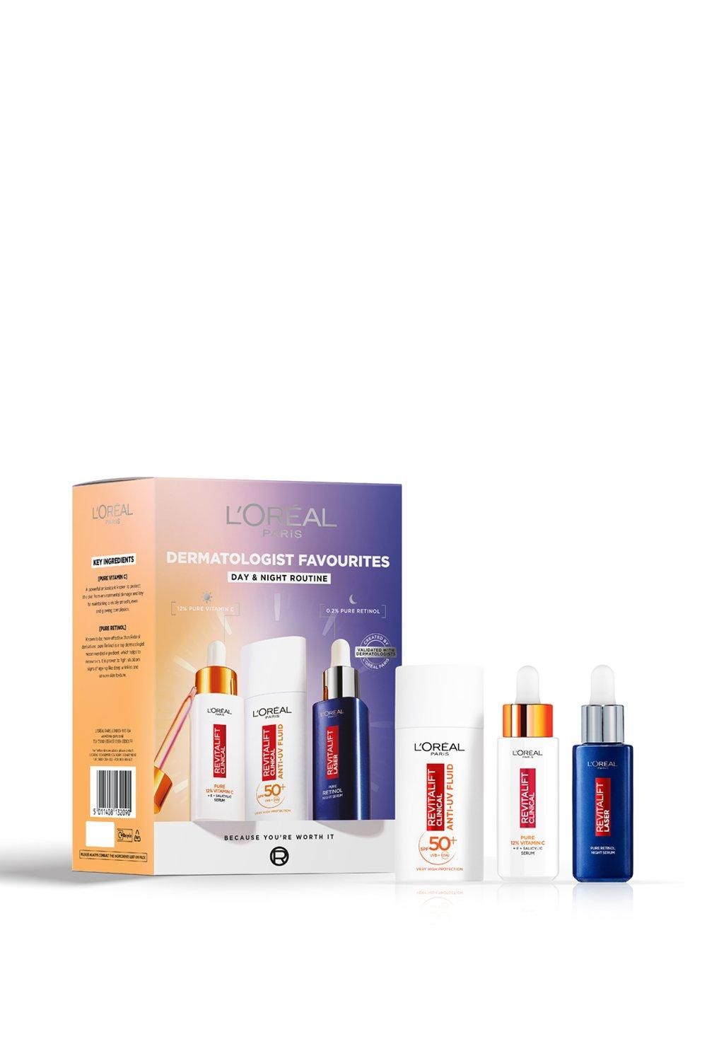 L'Oréal Paris Dermatologist Favourites Skincare with Vitamin C and Retinol Gift Set Multi image 2