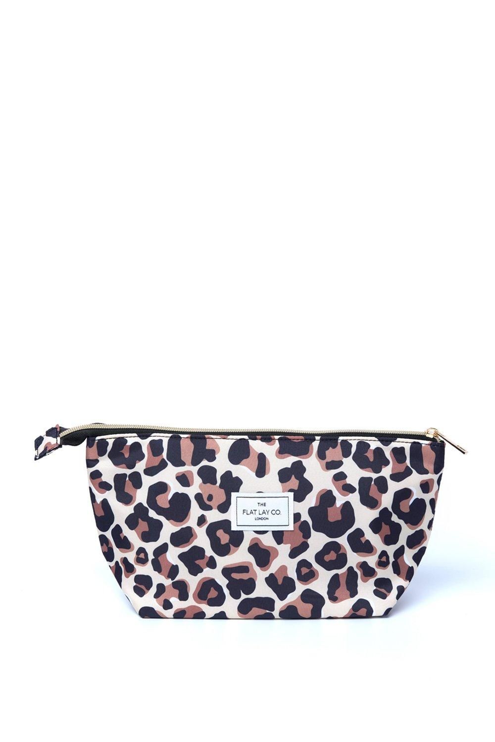 The Flat Lay Co Essential Pouch in Leopard Multi image 1
