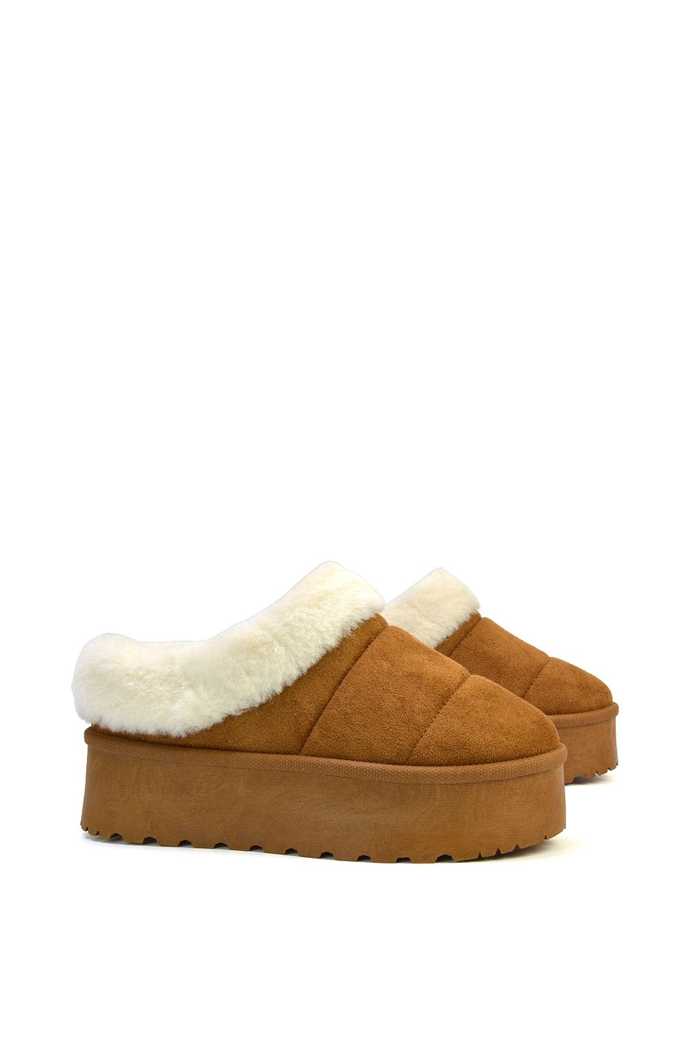 XY London 'Laylin' Faux Fur Platform Slipper Micro Ultra Mini Boots image 3