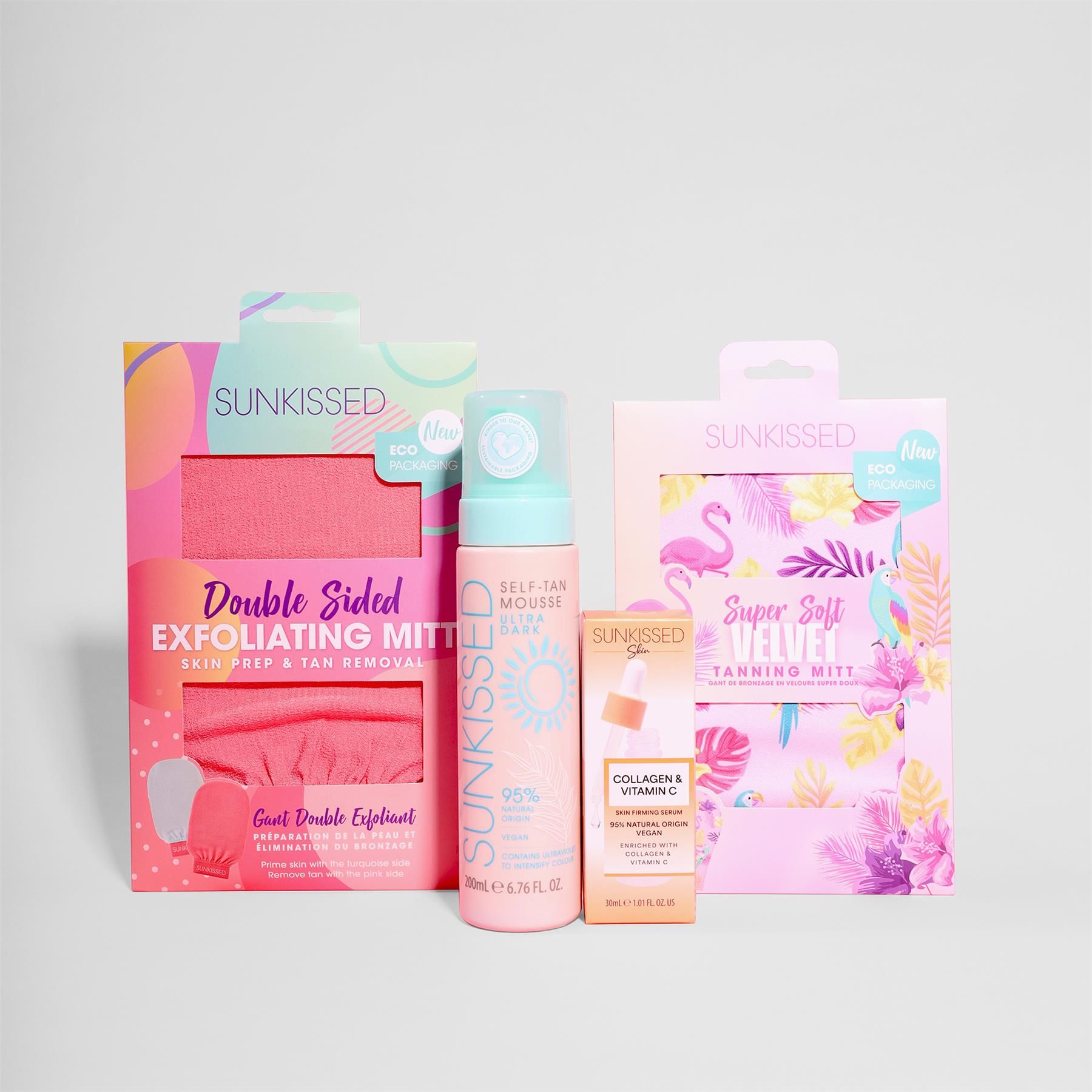 Sunkissed Ultra Dark Tan Set - Tan 200ml, Mitt, Serum 30ml image 1