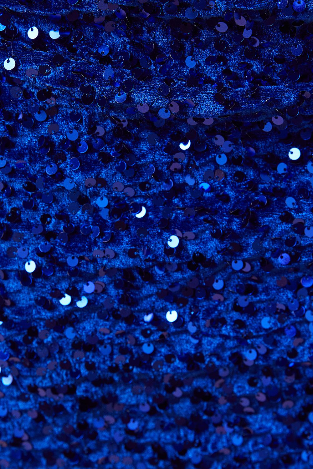 Oasis Velvet Sequin Mini Skirt Cobalt image 5