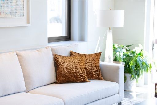 New Edge Blinds Crushed Velvet Cushion Cover image 2