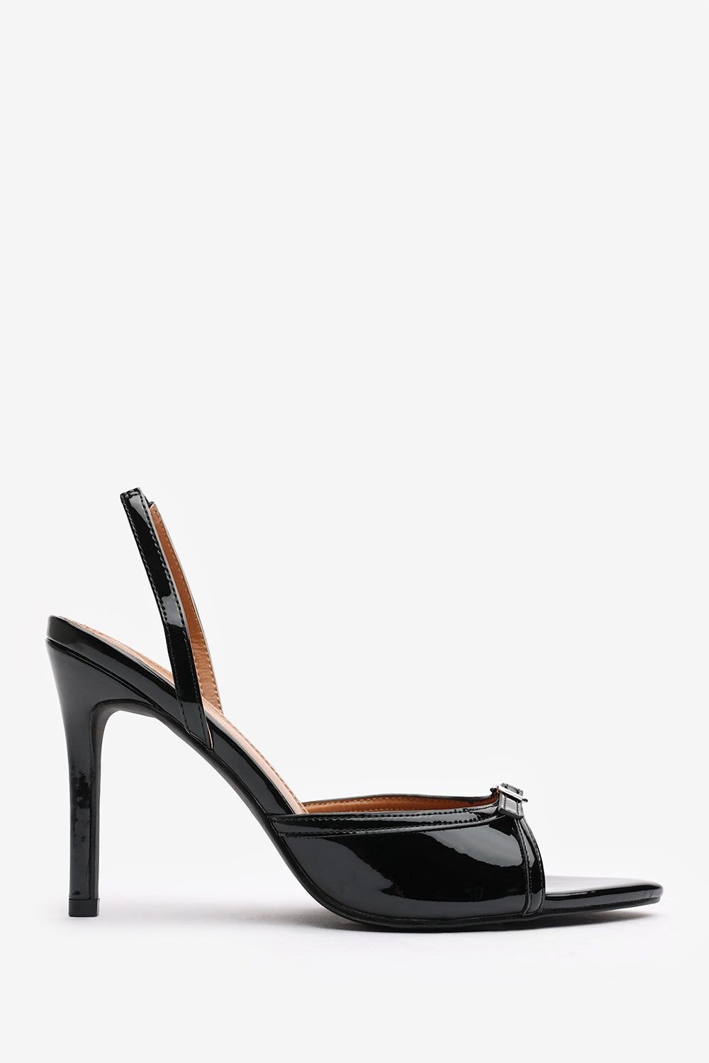 Where's That From 'Journey' Patent Pointed Open Toe Slingback Heel Front Buckle image 2